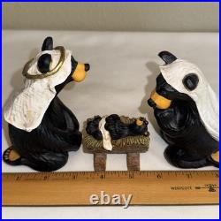 11 Pc Bearfoots Beartivity Nativity Set by Jeff Fleming Big Sky Carvers No Box