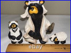 11 Pc Bearfoots Beartivity Nativity Set by Jeff Fleming Big Sky Carvers No Box