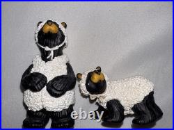 11 Pc Bearfoots Beartivity Nativity Set by Jeff Fleming Big Sky Carvers No Box