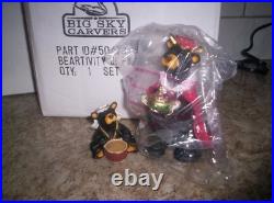 16 Piece Big Sky Carvers Beartivity Set I, II, & III Bearfoots Nativity In Box