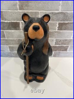 16 Solid Wood Hand Carved Bear Hiking Big Sky Carvers Jeff Fleming Sculpture