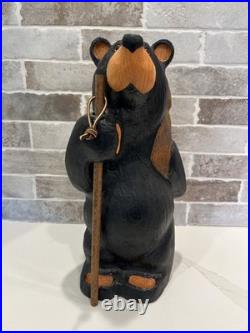 16 Solid Wood Hand Carved Bear Hiking Big Sky Carvers Jeff Fleming Sculpture