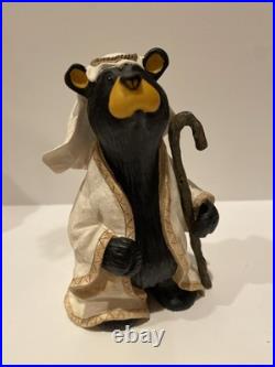 17piece Big Sky Carvers Beartivity Bearfoots Nativity Jeff Fleming Folk Art Xmas