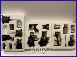 17piece Big Sky Carvers Beartivity Bearfoots Nativity Jeff Fleming Folk Art Xmas