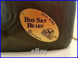 18 Big Sky Bears (Big Sky Carvers) Welcome/Go Away Bear by Jeff Fleming