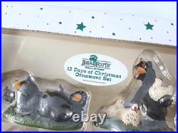 2004 Big Sky Carvers BEARFOOTS 12 Days of Christmas Ornament Set EXCELLENT Rare