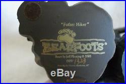 2005 Jeff Fleming Big Sky Carvers Bearfoots Father Hiker Bear Figure NEW with BOX