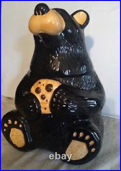 2010 Big Sky Carvers Bearfoots Bears Black Bear Cookie Jar By Jeff Fleming 12H