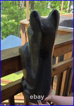 22 Wood Bear Big Sky Carvers Jeff Fleming Sculpture Peeker 8 LB Hand Carved 22 Wood Bear Big Sky Carvers Jeff Fleming Sculpture Peeker 8 LB Hand Carved