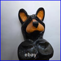 22 Wood Bear Big Sky Carvers Jeff Fleming Sculpture Peeker 8 LB Hand Carved 22 Wood Bear Big Sky Carvers Jeff Fleming Sculpture Peeker 8 LB Hand Carved