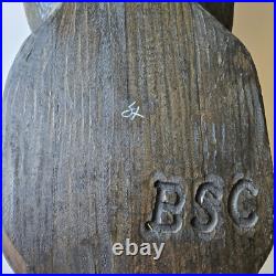 22 Wood Bear Big Sky Carvers Jeff Fleming Sculpture Peeker 8 LB Hand Carved 22 Wood Bear Big Sky Carvers Jeff Fleming Sculpture Peeker 8 LB Hand Carved
