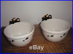 2 HTF Big Sky Carvers Bearfoots Bears Cereal Bowls Discontinued Jeff Fleming