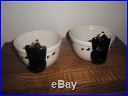 2 HTF Big Sky Carvers Bearfoots Bears Cereal Bowls Discontinued Jeff Fleming