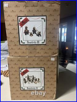 2 Sets Bearfoots Beartivity II&III Figures Nativity Set Jeff Fleming Big Sky NIB