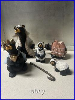 2 Sets Bearfoots Beartivity II&III Figures Nativity Set Jeff Fleming Big Sky NIB