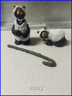 2 Sets Bearfoots Beartivity II&III Figures Nativity Set Jeff Fleming Big Sky NIB