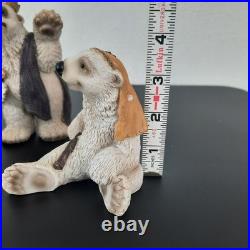 3 pc Polar Bear Nativity Pieces- Wise Men, Shephards, Sheep, Big Sky Carvers EUC