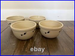 4 Big Sky Carvers Bearfoots Ceramic Cereal Bowls Black Bear by Jeff Fleming