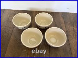 4 Big Sky Carvers Bearfoots Ceramic Cereal Bowls Black Bear by Jeff Fleming