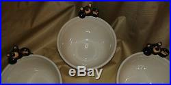 4 HTF Big Sky Carvers Bearfoots Bears Cereal Bowls Discontinued Jeff Fleming