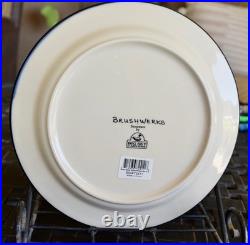 4 NEW Big Sky Carvers Dinnerware BRUSHWORKS Black BEAR Salad Plates Dinnerware