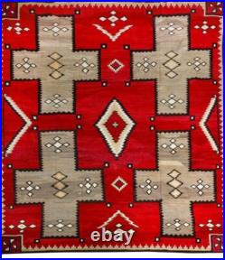 6x6 Ft Handwoven Navajo Rug Southwestern Native American Style Large Area Rug