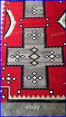 6x6 Ft Handwoven Navajo Rug Southwestern Native American Style Large Area Rug