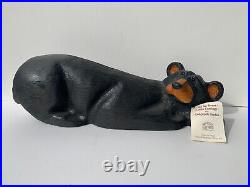 ADORABLE BIG SKY CARVERS BONNIE JEFF FLEMING HAND CARVED BEAR STATUE With BOX