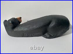 ADORABLE BIG SKY CARVERS BONNIE JEFF FLEMING HAND CARVED BEAR STATUE With BOX
