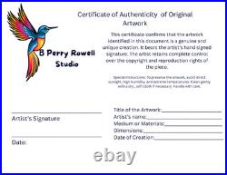 Abstract Face with Feathers Line Drawing Ink on Paper 14x11 Original