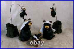 BEARFOOTS Bear Nativity Set I Beartivity Christmas Jeff Fleming Big Sky Carvers