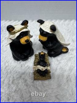 BEARFOOTS Bear Nativity Set I Beartivity Christmas Jeff Fleming Big Sky Carvers
