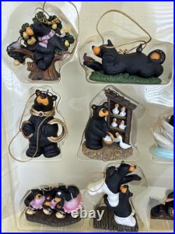 BEARFOOTS Bears by Jeff Fleming 12 Days of Christmas Ornament Set BIG SKY