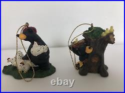 BEARFOOTS Bears by Jeff Fleming 12 Days of Christmas Ornament Set BIG SKY
