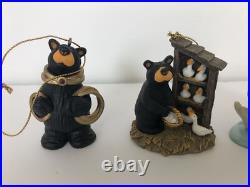 BEARFOOTS Bears by Jeff Fleming 12 Days of Christmas Ornament Set BIG SKY