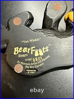 BEARFOOTS Big Sky Carvers Van Winkle Black Bear By Montana Artist Jeff Fleming