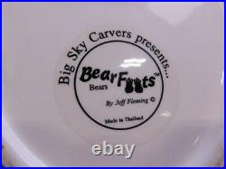 BEARFOOTS CERAMIC COOKIE JAR by JEFF FLEMING. BIG SKY CARVERS. NO BOX