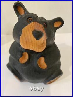 BEARFOOTS Jeff Fleming Big Sky Carvers Solid Wood Bear Rosie Rare approx 10 in