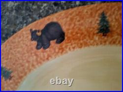 BEARFOOTS Large Platter Big Sky Carvers Bear Trout