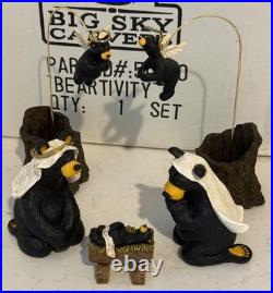 BEARFOOTS Nativity Set Beartivity Christmas 7 Piece Set Jeff Fleming 50410 Bear