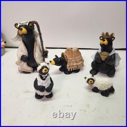 BEARFOOTS Nativity Set II Beartivity Christmas 5-Piece Set Jeff Fleming No Box