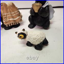 BEARFOOTS Nativity Set II Beartivity Christmas 5-Piece Set Jeff Fleming No Box