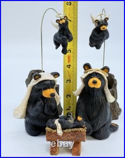 BEARFOOTS Nativity Set I Beartivity Christmas 7-Piece Set Jeff Fleming #50410