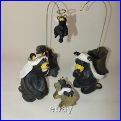 BEARTIVITY Christmas Nativity Mary Joseph Jesus Angel 2 Hangers Big Sky Carvers BEARTIVITY Christmas Nativity Mary Joseph Jesus Angel 2 Hangers Big Sky Carvers