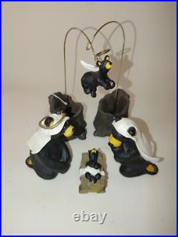 BEARTIVITY Christmas Nativity Mary Joseph Jesus Angel 2 Hangers Big Sky Carvers BEARTIVITY Christmas Nativity Mary Joseph Jesus Angel 2 Hangers Big Sky Carvers