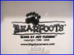 BIG Black Bear Cookie Jar Jim Fleming Big Sky Carvers Bearfoots Tabletop Ceramic