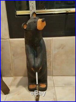 BIG SKY BEARS Carved Wood Golf and/or Ski Bear Sculpture by Jeff Fleming Montana