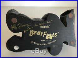 BIG SKY CARVERS BEARFOOTS RALPHIE BLACK BEAR 6 Signed by ARTIST JEFF FLEMMING