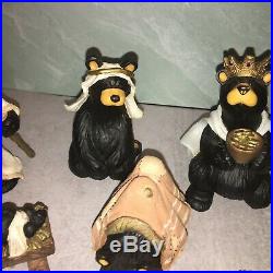 BIG SKY CARVERS BearFoots BEARTIVITY I/II Figurines Bear Jeff Fleming Nativity
