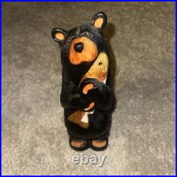 BIG SKY Carvers Jeff Fleming 12 Black Bear with Salmon Fishing FISH
